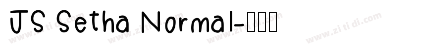 JS Setha Normal字体转换